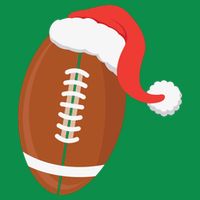 Football Christmas Funny Santa Hat Xmas Sports Holiday Baby Bodysuit