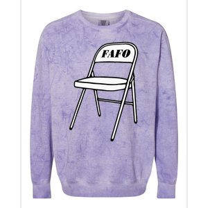 Folding Chair Fafo Alabama Meme Boat Brawl Funny Colorblast Crewneck Sweatshirt