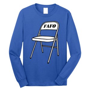 Folding Chair Fafo Alabama Meme Boat Brawl Funny Long Sleeve Shirt