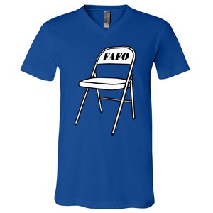 Folding Chair Fafo Alabama Meme Boat Brawl Funny V-Neck T-Shirt