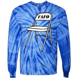 Folding Chair Fafo Alabama Meme Boat Brawl Funny Tie-Dye Long Sleeve Shirt