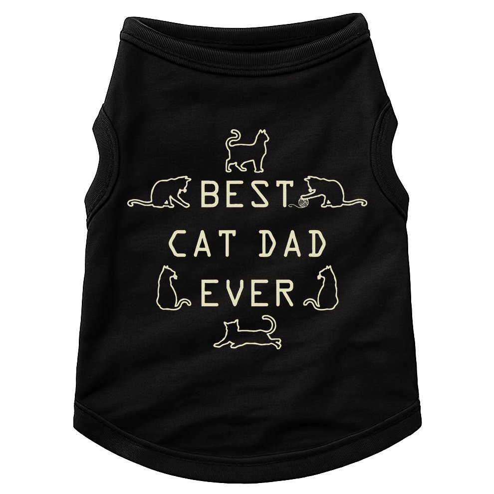Feline Cat Father Kitty Dad Fathers Day Meow Doggie Tank