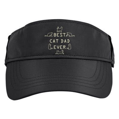 Feline Cat Father Kitty Dad Fathers Day Meow Adult Drive Performance Visor