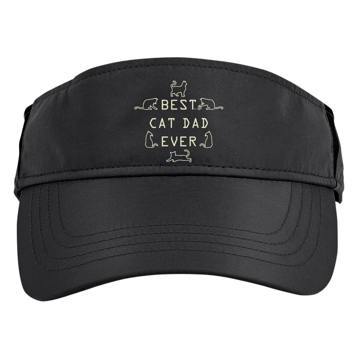 Feline Cat Father Kitty Dad Fathers Day Meow Adult Drive Performance Visor