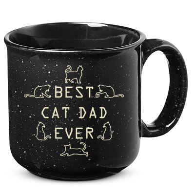 Feline Cat Father Kitty Dad Fathers Day Meow 15oz Campfire Ceramic Mug