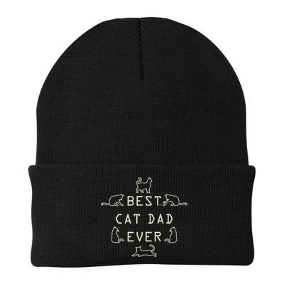 Feline Cat Father Kitty Dad Fathers Day Meow Beanie