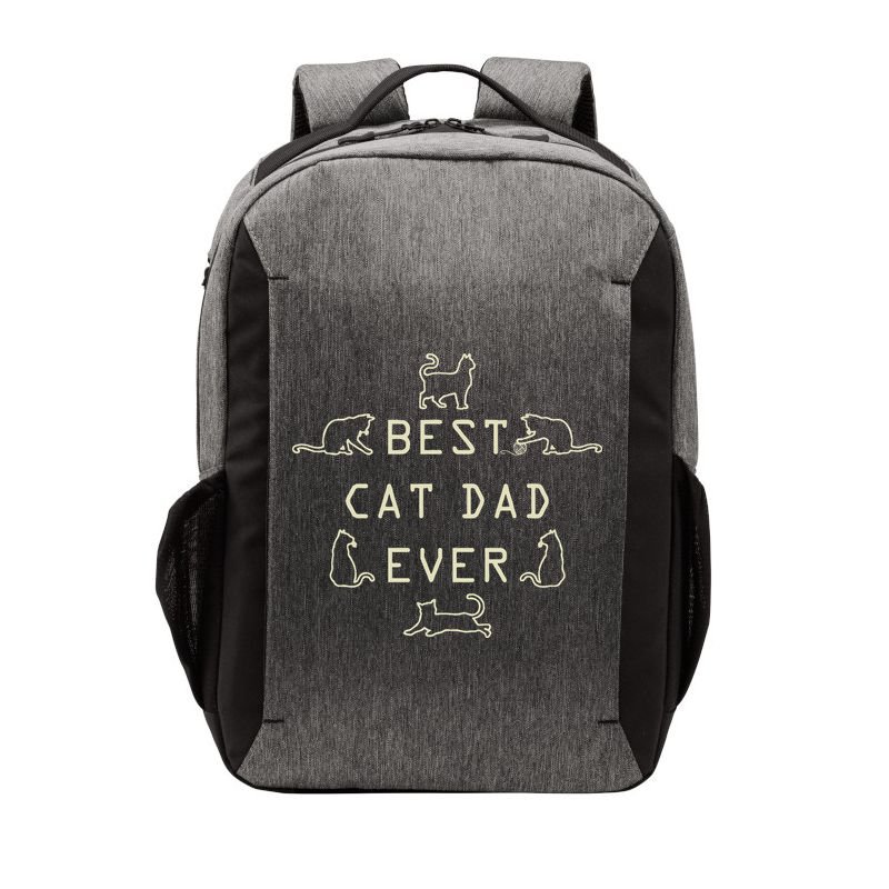 Feline Cat Father Kitty Dad Fathers Day Meow Vector Backpack