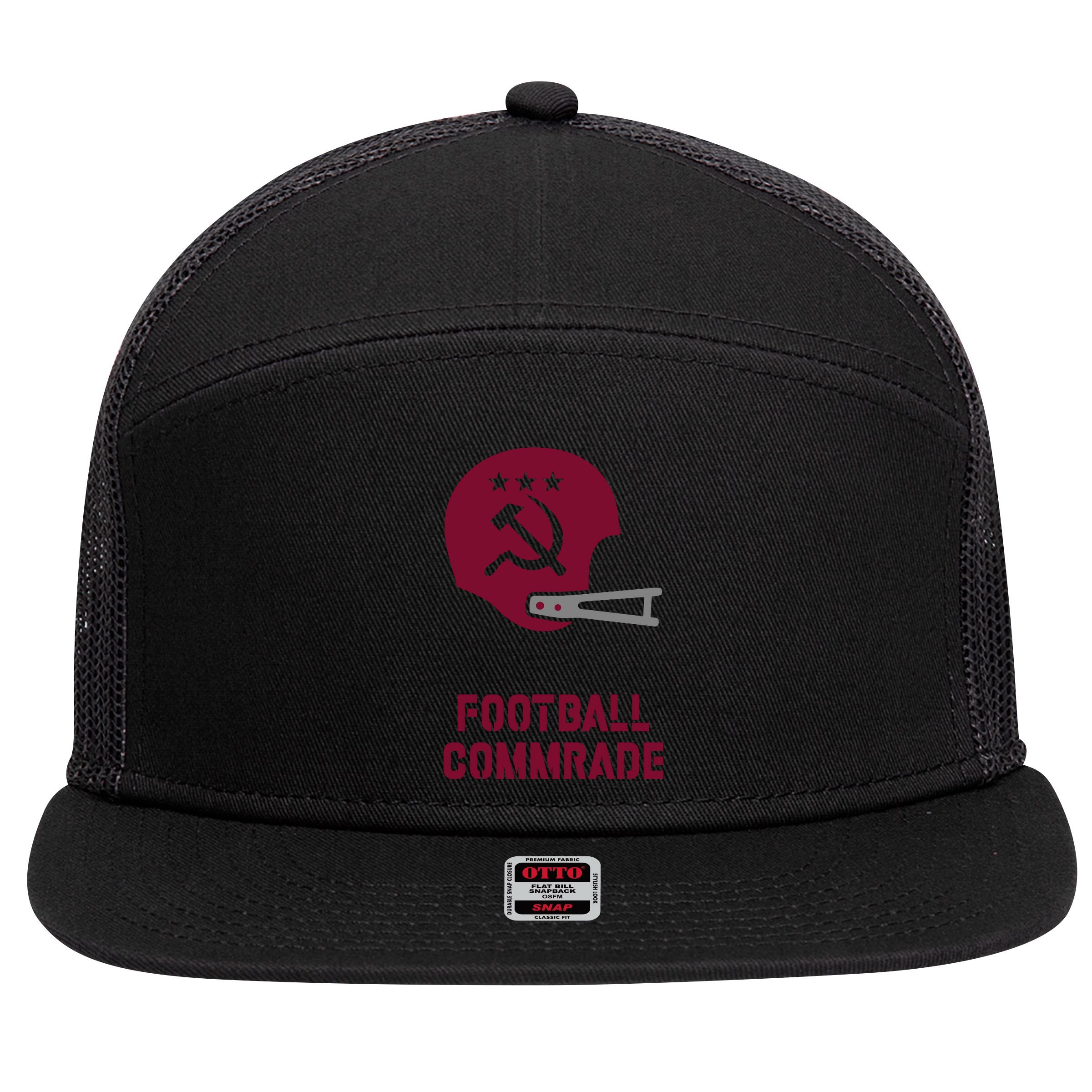 Football Commrade 7 Panel Mesh Trucker Snapback Hat