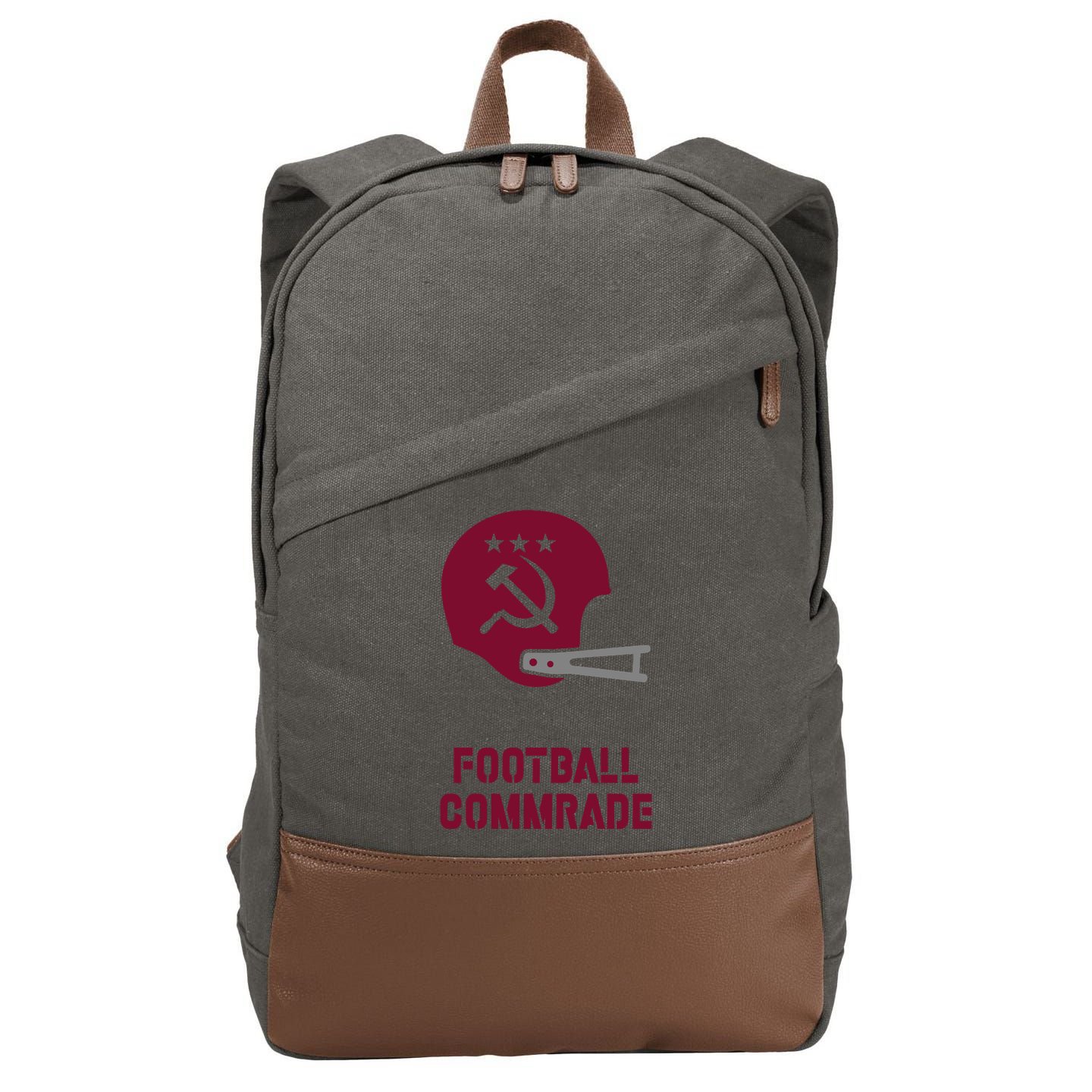 Football Commrade Cotton Canvas Backpack