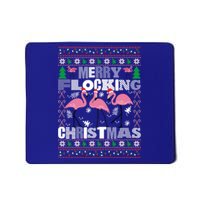 Flamingo Christmas Funny Gift Funny Merry Flocking Christmas Gift Mousepad