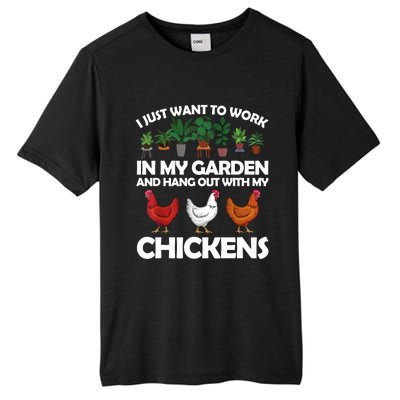 Funny Chicken For Men Women Gardening Chicken Lovers Garden T Tall Fusion ChromaSoft Performance T-Shirt