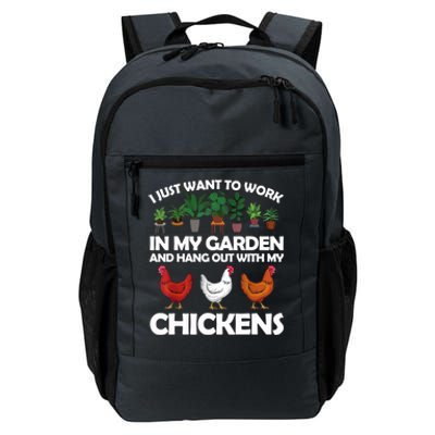 Funny Chicken For Men Women Gardening Chicken Lovers Garden T Daily Commute Backpack