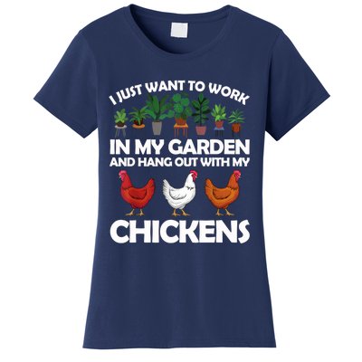 Funny Chicken For Men Women Gardening Chicken Lovers Garden T Women's T-Shirt