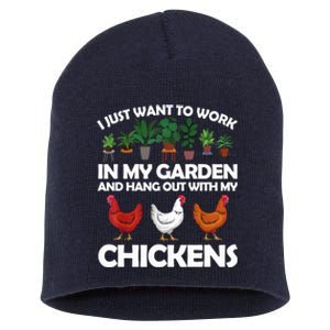 Funny Chicken For Men Women Gardening Chicken Lovers Garden T Short Acrylic Beanie