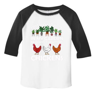 Funny Chicken For Men Women Gardening Chicken Lovers Garden T Toddler Fine Jersey T-Shirt