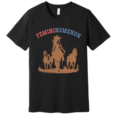 Femininomenon Cowgirls For Kamala Harris Future Madam President Premium T-Shirt