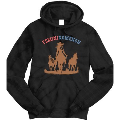 Femininomenon Cowgirls For Kamala Harris Future Madam President Tie Dye Hoodie