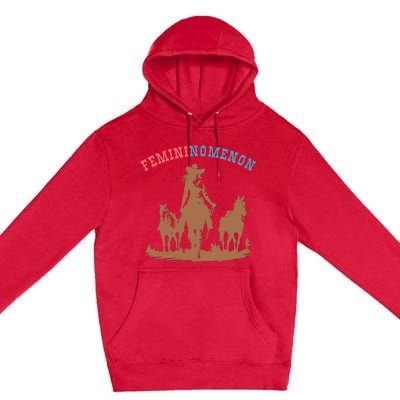 Femininomenon Cowgirls For Kamala Harris Future Madam President Premium Pullover Hoodie