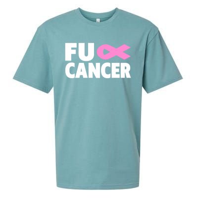 Fu Cancer Fu Cancer Fuck Breast Cancer Awareness Gift Sueded Cloud Jersey T-Shirt