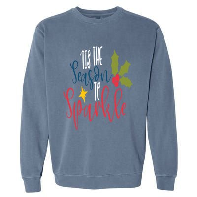 Funny Christmas Family Tis The Season To Gift Garment-Dyed Sweatshirt