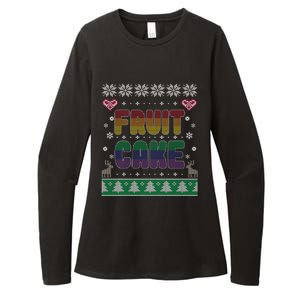 Fruit Cake Funny Gay Ugly Christmas Sweater Womens CVC Long Sleeve Shirt