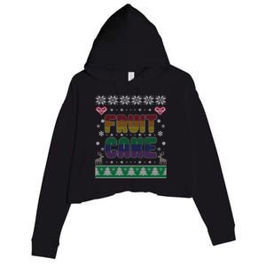 Fruit Cake Funny Gay Ugly Christmas Sweater Crop Fleece Hoodie