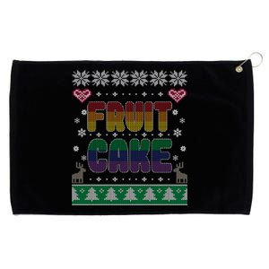 Fruit Cake Funny Gay Ugly Christmas Sweater Grommeted Golf Towel