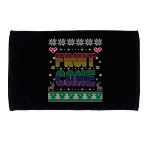 Fruit Cake Funny Gay Ugly Christmas Sweater Microfiber Hand Towel