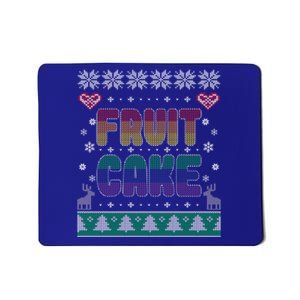 Fruit Cake Funny Gay Ugly Christmas Sweater Mousepad