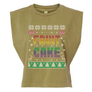 Fruit Cake Funny Gay Ugly Christmas Sweater Garment-Dyed Women's Muscle Tee