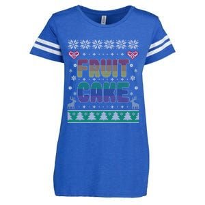 Fruit Cake Funny Gay Ugly Christmas Sweater Enza Ladies Jersey Football T-Shirt