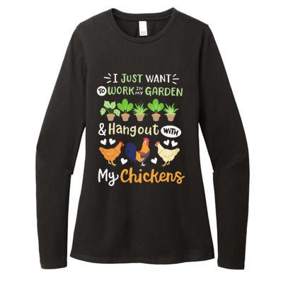 Funny Chicken For Wo Gardening Chicken Lovers Garden Womens CVC Long Sleeve Shirt