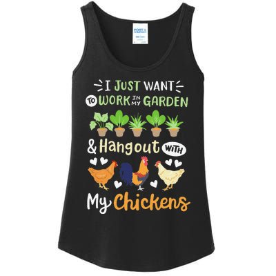 Funny Chicken For Wo Gardening Chicken Lovers Garden Ladies Essential Tank