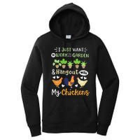 Funny Chicken For Wo Gardening Chicken Lovers Garden Women's Pullover Hoodie