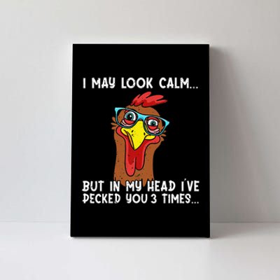 Funny Chicken Funny Farmer Chicken Mom Canvas