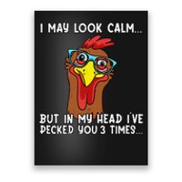 Funny Chicken Funny Farmer Chicken Mom Poster