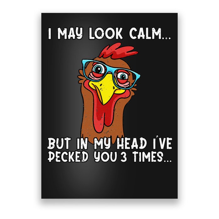 Funny Chicken Funny Farmer Chicken Mom Poster