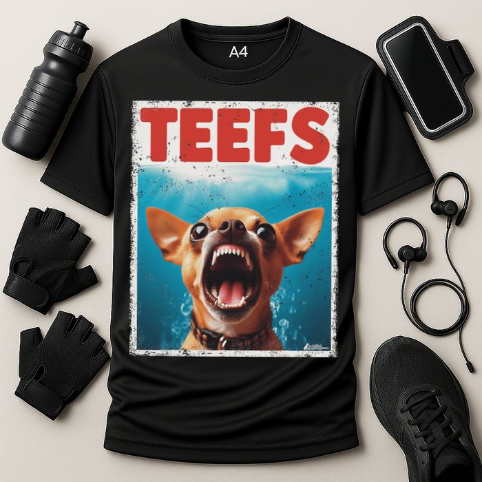 Funny Chihuahua Fs Top, Th Chi Jowls Paws Dog Mom Dad Cooling Performance Crew T-Shirt
