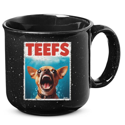 Funny Chihuahua Fs Top, Th Chi Jowls Paws Dog Mom Dad 15oz Campfire Ceramic Mug