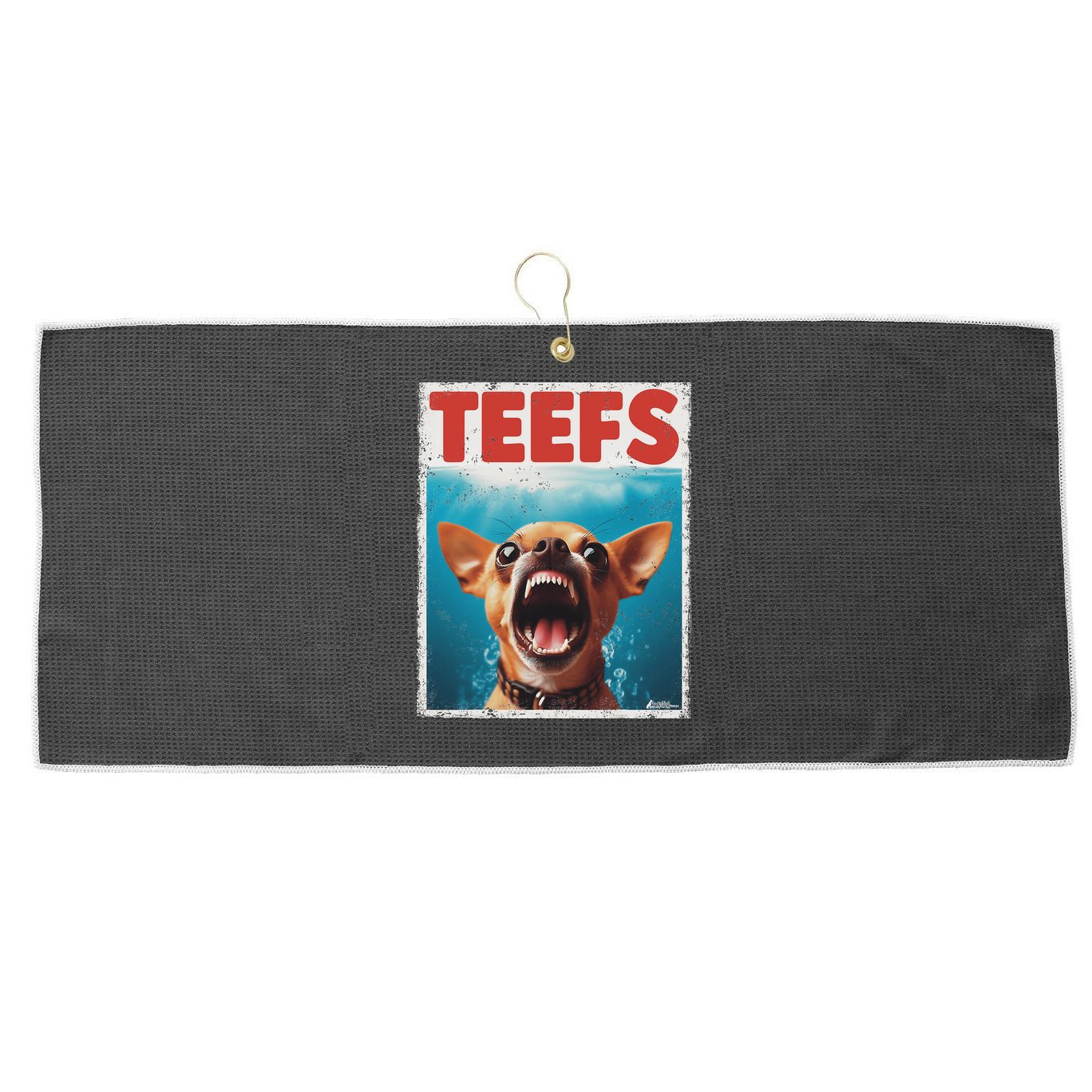 Funny Chihuahua Fs Top, Th Chi Jowls Paws Dog Mom Dad Large Microfiber Waffle Golf Towel