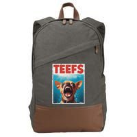 Funny Chihuahua Fs Top, Th Chi Jowls Paws Dog Mom Dad Cotton Canvas Backpack