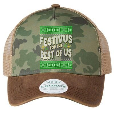 Funny Christmas Festivus For The Rest Of Us Legacy Tie Dye Trucker Hat