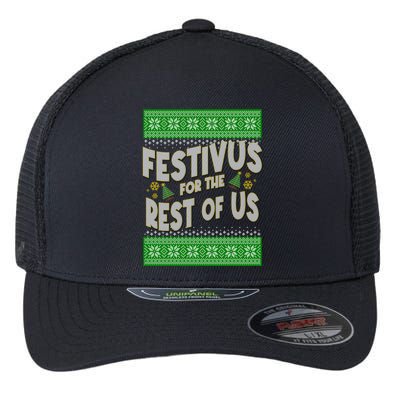 Funny Christmas Festivus For The Rest Of Us Flexfit Unipanel Trucker Cap