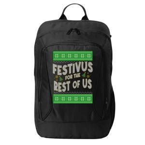 Funny Christmas Festivus For The Rest Of Us City Backpack