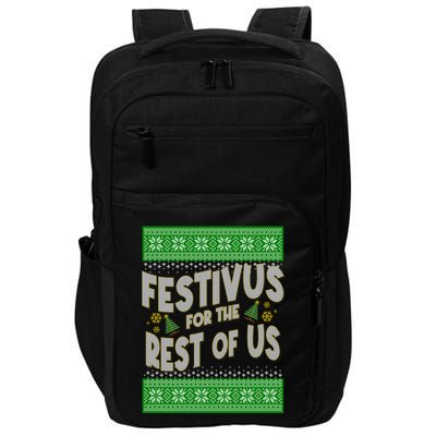 Funny Christmas Festivus For The Rest Of Us Impact Tech Backpack