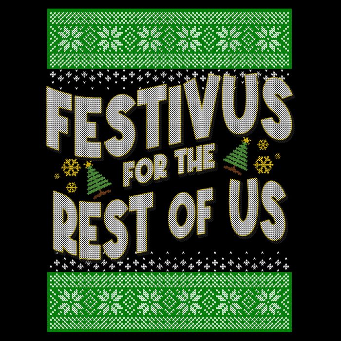 Funny Christmas Festivus For The Rest Of Us Drawstring Bag