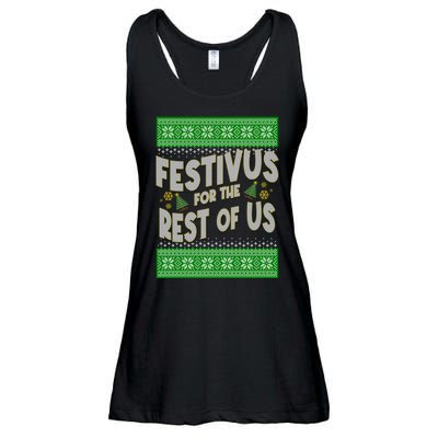Funny Christmas Festivus For The Rest Of Us Ladies Essential Flowy Tank