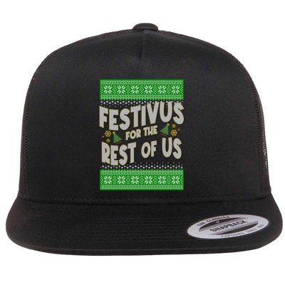 Funny Christmas Festivus For The Rest Of Us Flatbill Hat