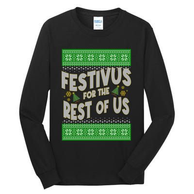 Funny Christmas Festivus For The Rest Of Us Tall Long Sleeve T-Shirt