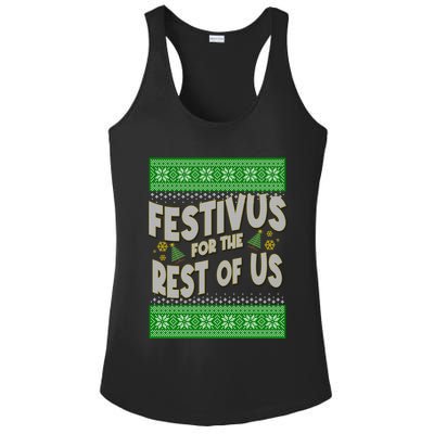 Funny Christmas Festivus For The Rest Of Us Ladies PosiCharge Competitor Racerback Tank